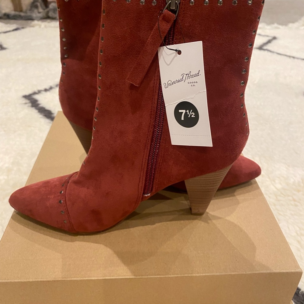 Faux Suede Ankle Booties - Picture 5 of 5